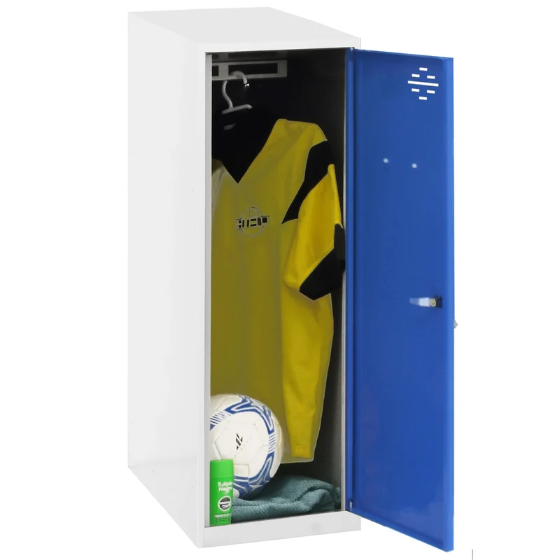 Vestiaire casier métal blanc + tringle en kit - (H)915 x (L)300 x (P)500mm