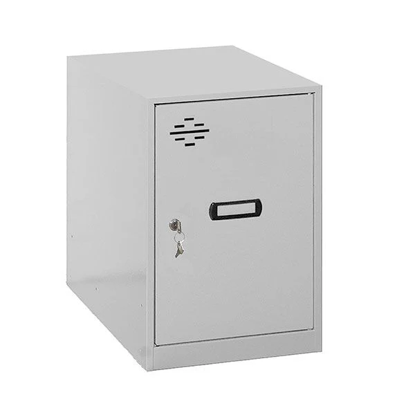Vestiaire casier métal gris en kit - (H)475 x (L)300 x (P)500mm