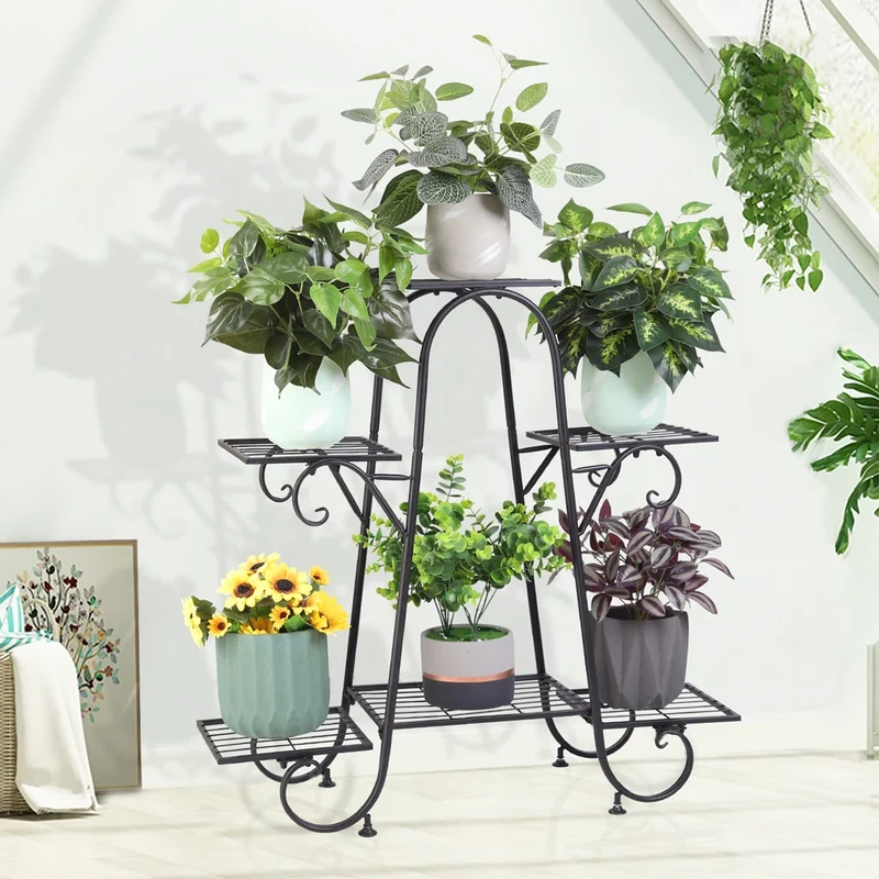 Etagère plante fer forgé vintage