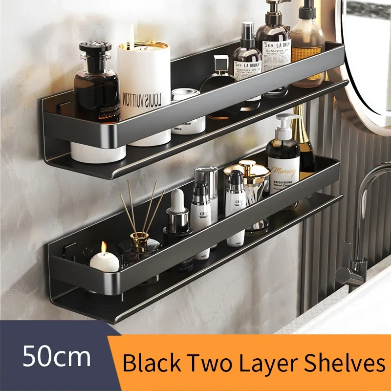 Etagère murale design en métal brossé