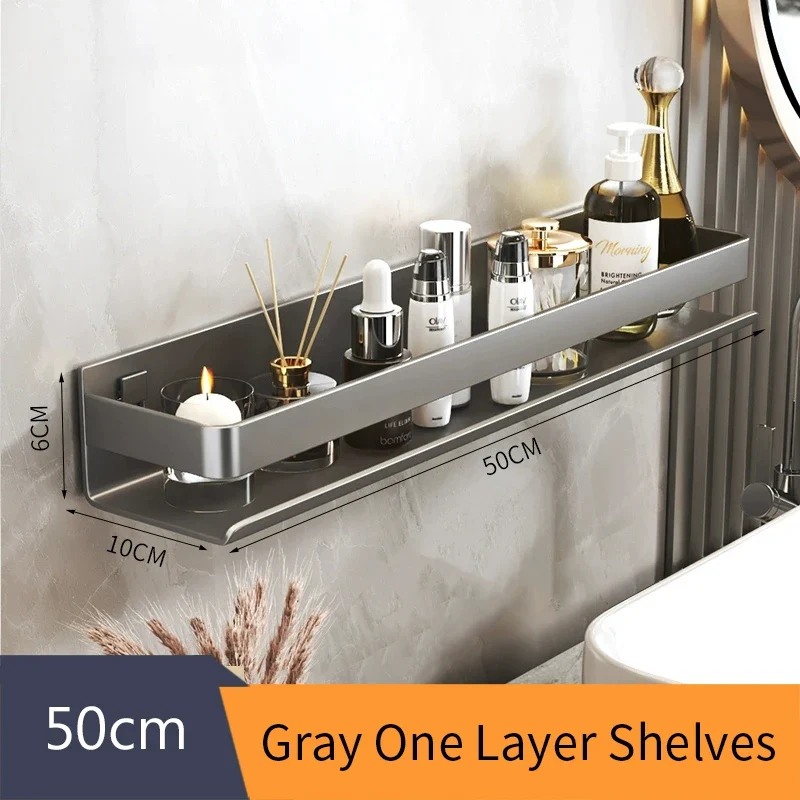 Etagère murale design en métal brossé