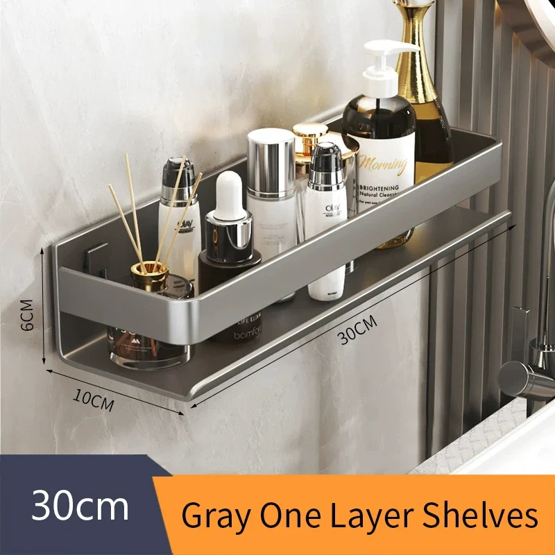 Etagère murale design en métal brossé