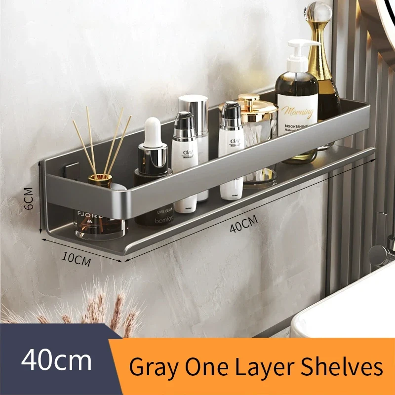 Etagère murale design en métal brossé