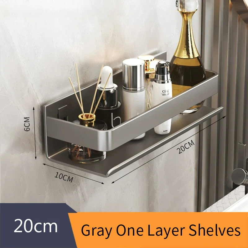 Etagère murale design en métal brossé