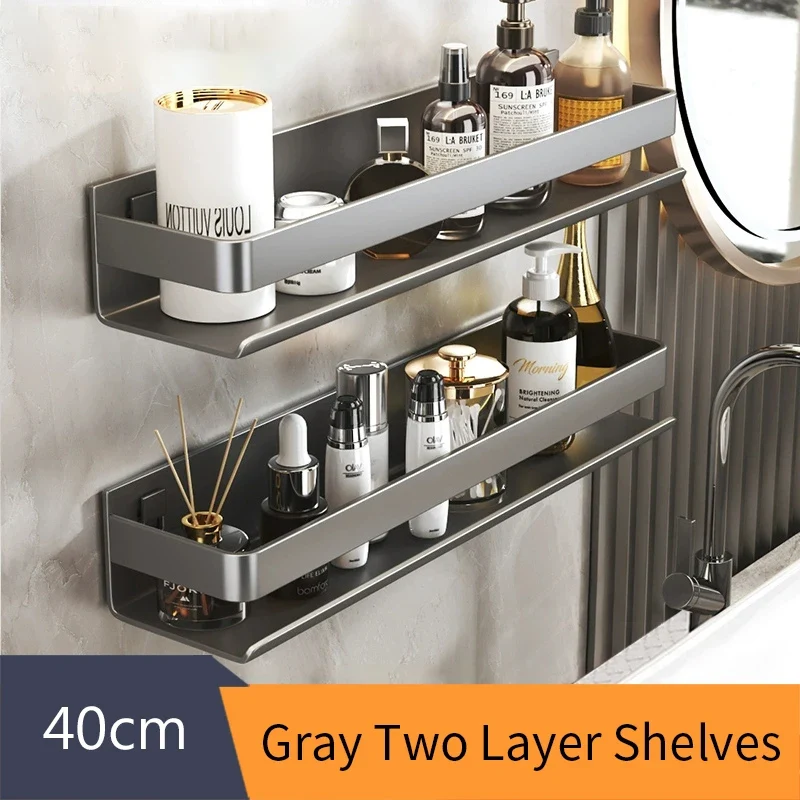 Etagère murale design en métal brossé