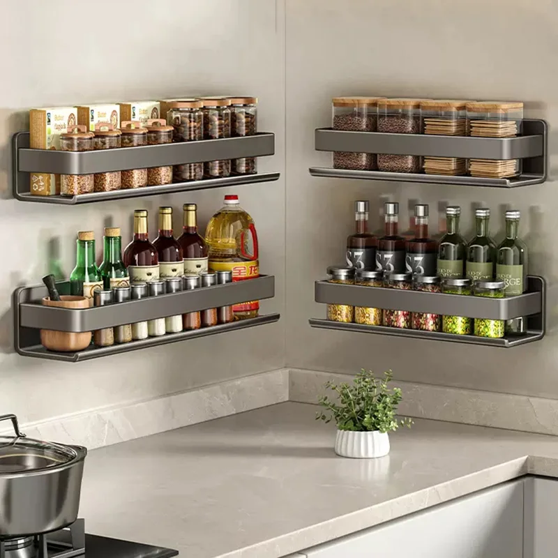 Etagère murale design en métal brossé