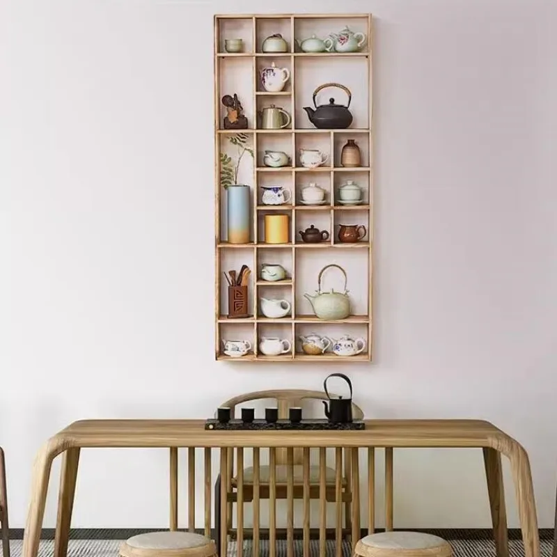 Etagère murale bois flottante à cases