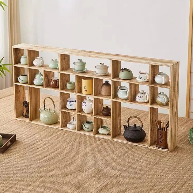 Etagère murale bois flottante à cases
