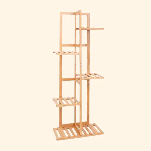 Etagère pour plante intérieur en bois multi niveaux