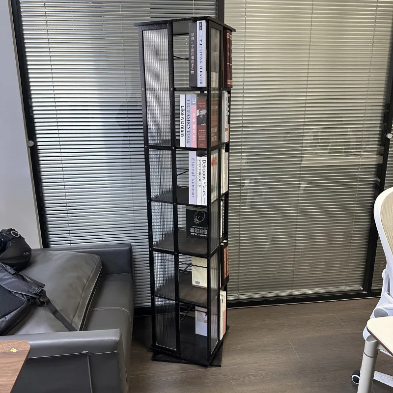 Etagère bibliothèque verticale tournante 40 cm