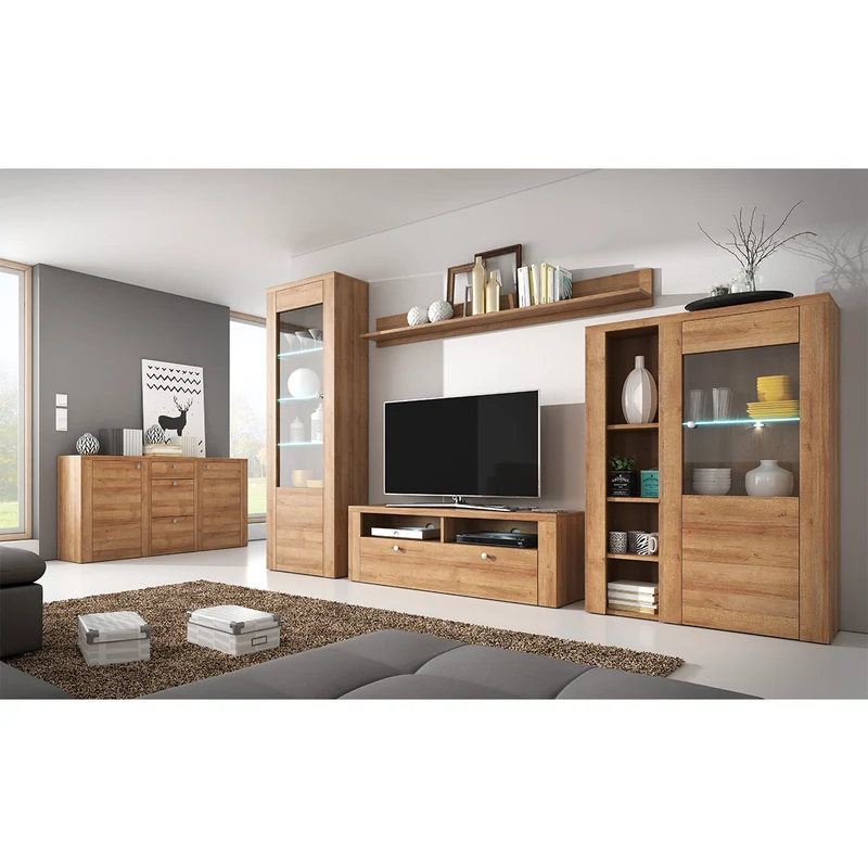 Buffet 2 portes 3 tiroirs Amaury Bois
