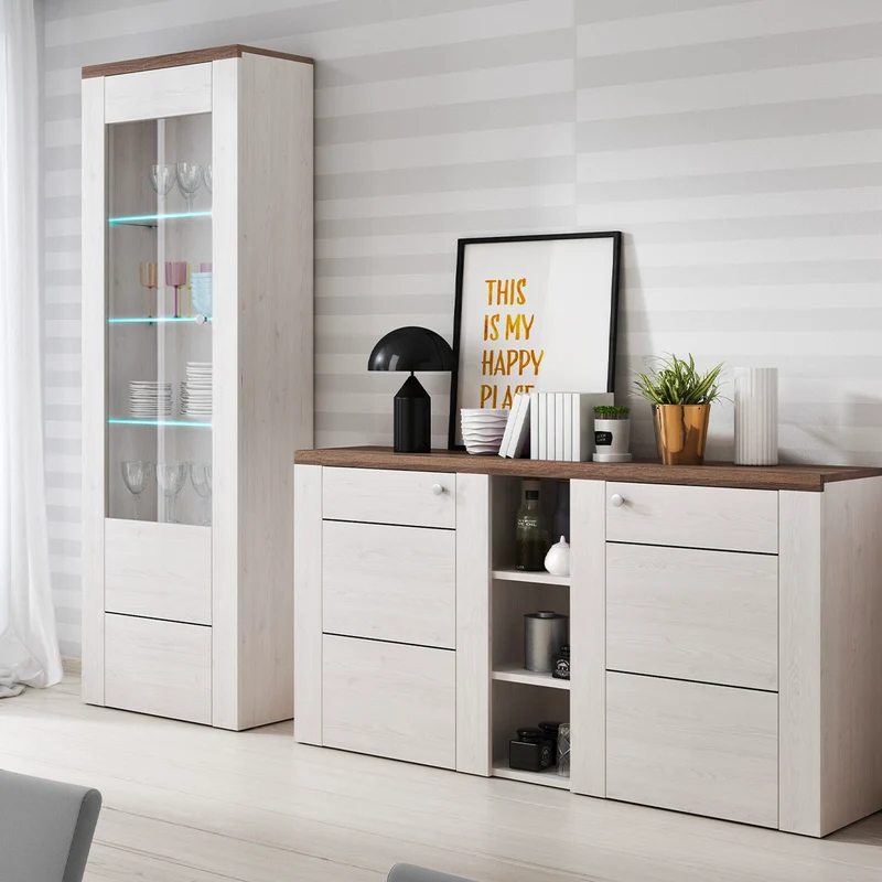 Buffet 2 portes Amaury Bois Blanc