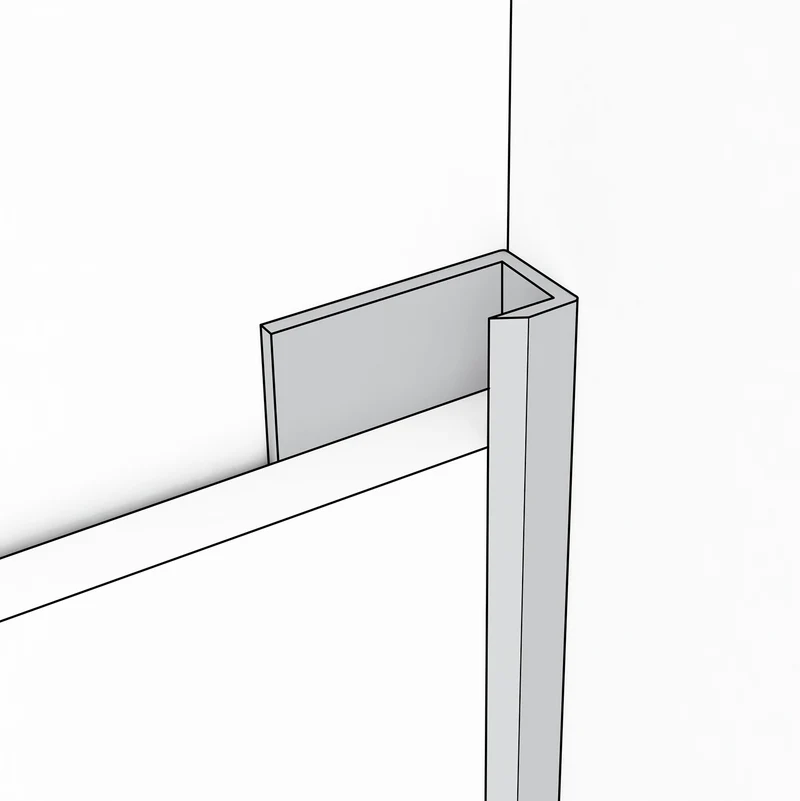 Profil de finition de départ aluminium