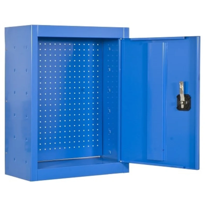 Petite armoire métallique murale bleu