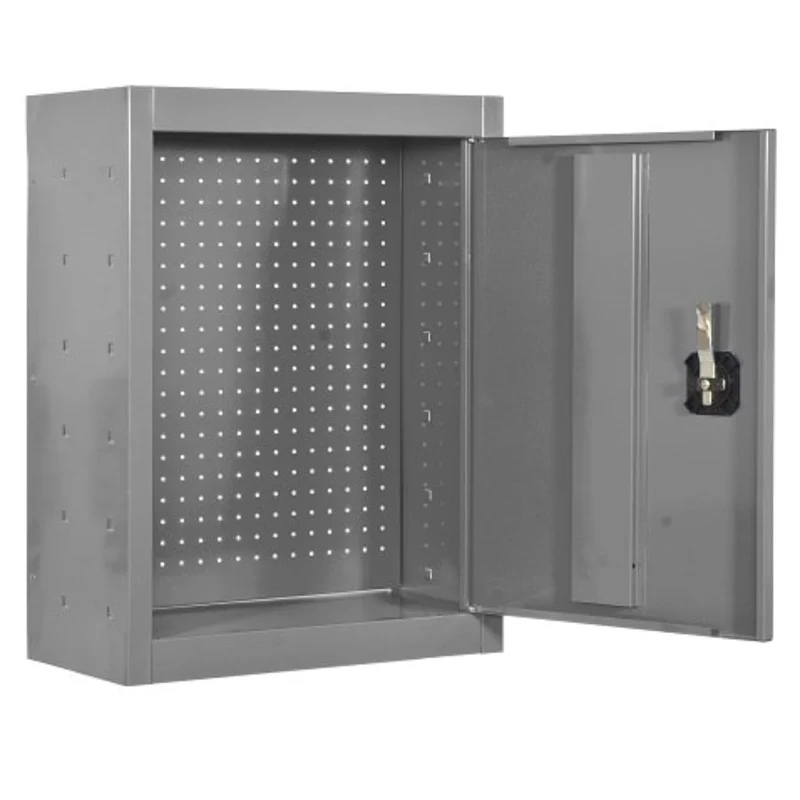 Petite armoire métallique murale gris