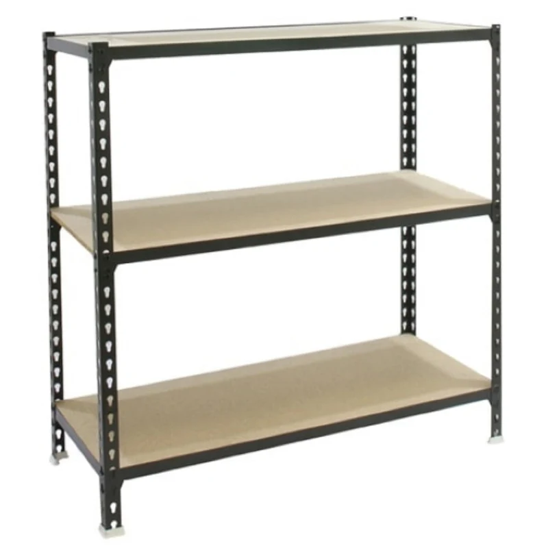 Etagère basse bois/métal 900x900x500mm