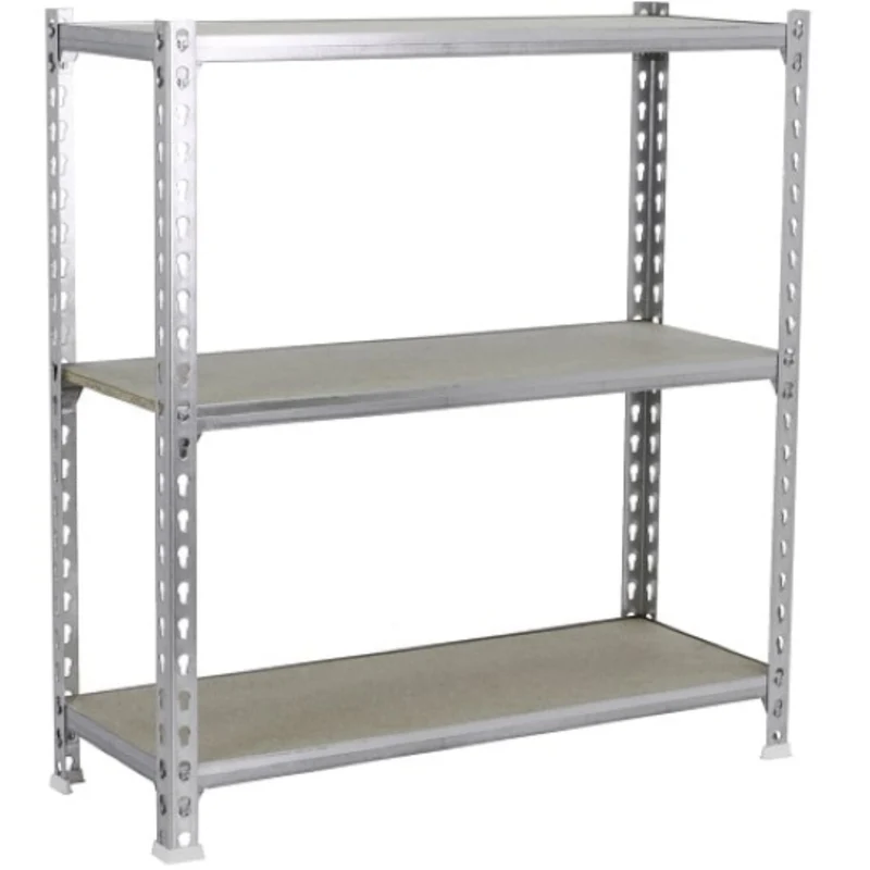 Etagère basse bois/métal 900x900x300mm