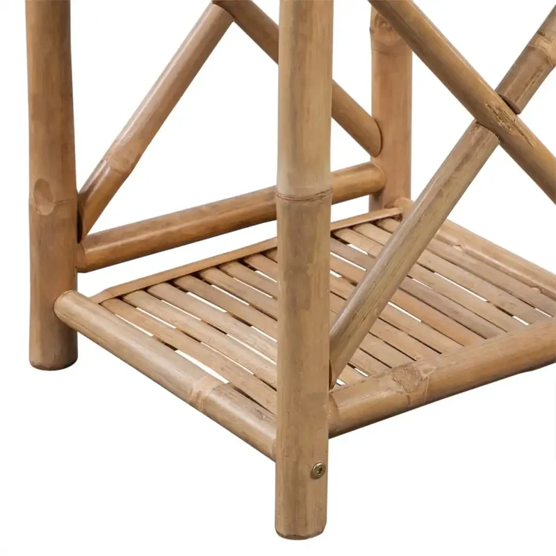 Etagère colonne 5 niveaux en bambou