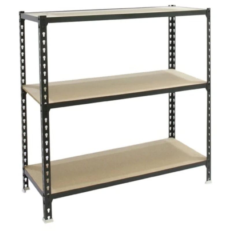Etagère basse bois/métal 900x800x500mm