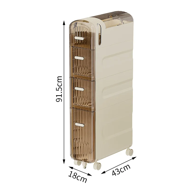 Colonne de salle de bain rétro sur roulettes