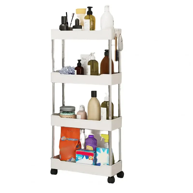 Etagère sur roulettes à plusieurs bacs de rangement
