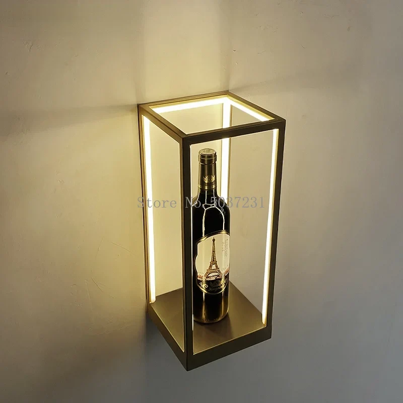 Etagere murale lumineuse rectangulaire
