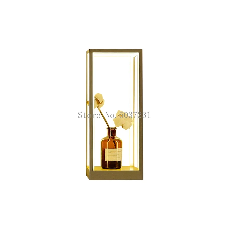 Etagere murale lumineuse rectangulaire