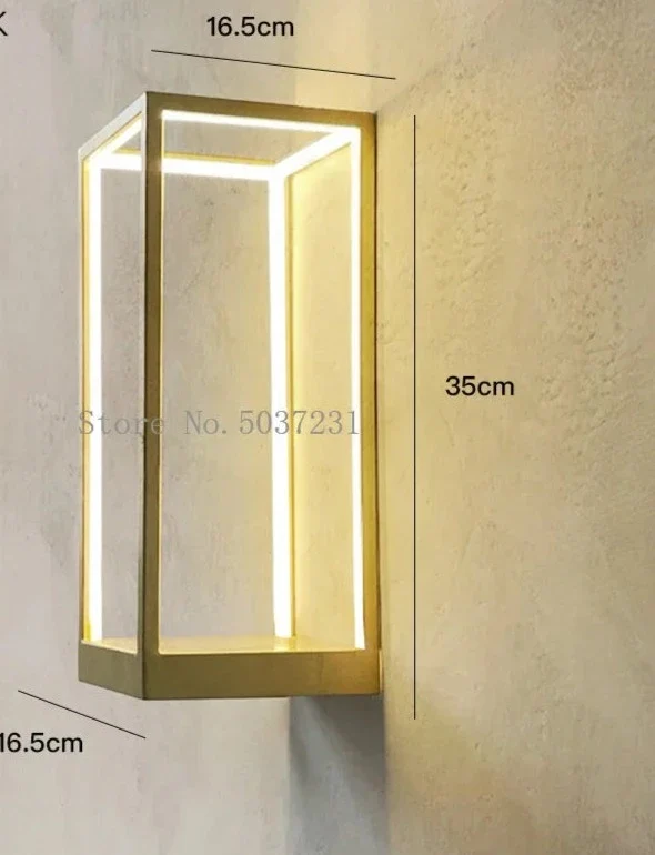 Etagere murale lumineuse rectangulaire
