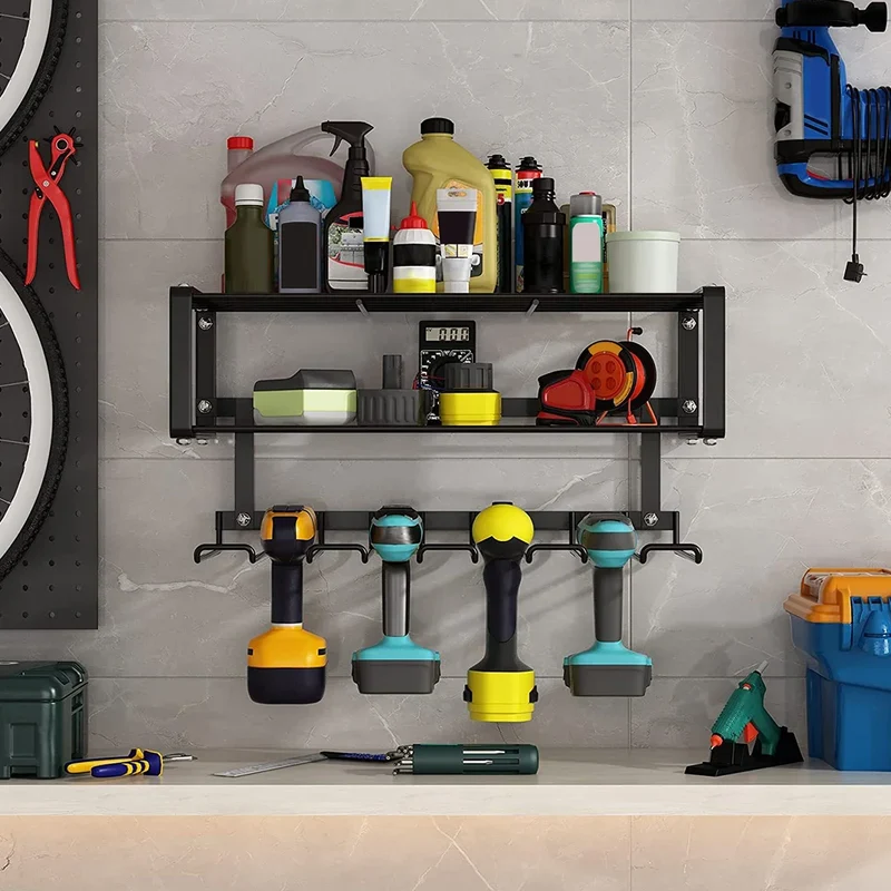 Etagère murale pour garage en métal stockage outils