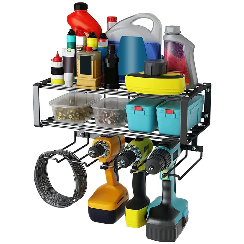 Etagère murale pour garage en métal stockage outils