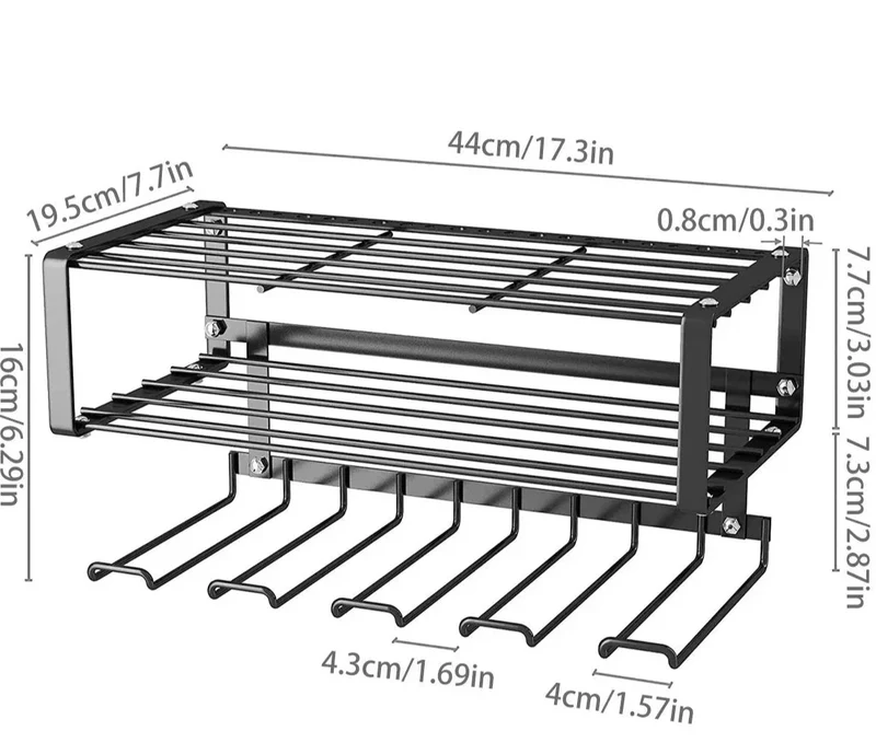 Etagère murale pour garage en métal stockage outils