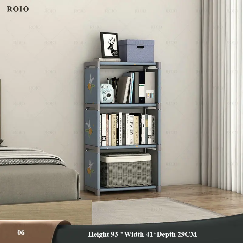 Etagère de rangement modulable en métal et textilène