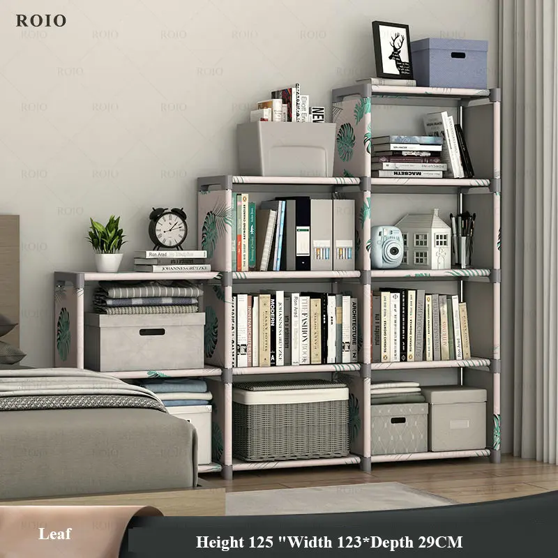 Etagère de rangement modulable en métal et textilène