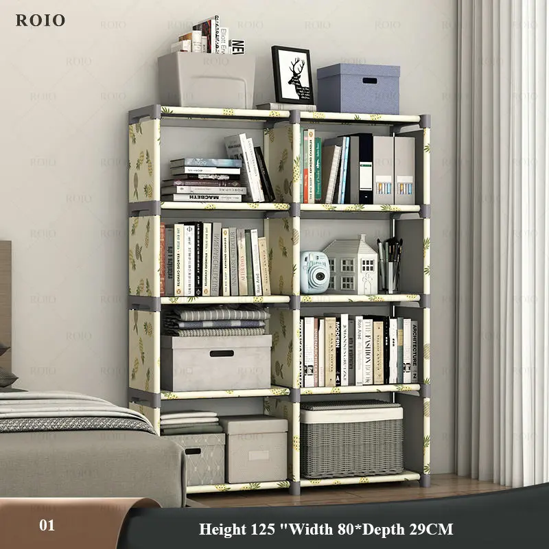 Etagère de rangement modulable en métal et textilène