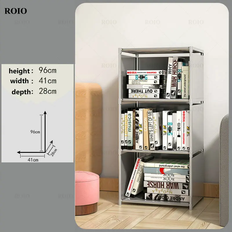 Etagère de rangement modulable en métal et textilène
