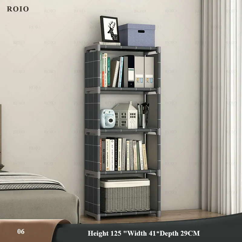 Etagère de rangement modulable en métal et textilène