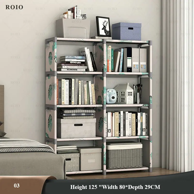 Etagère de rangement modulable en métal et textilène