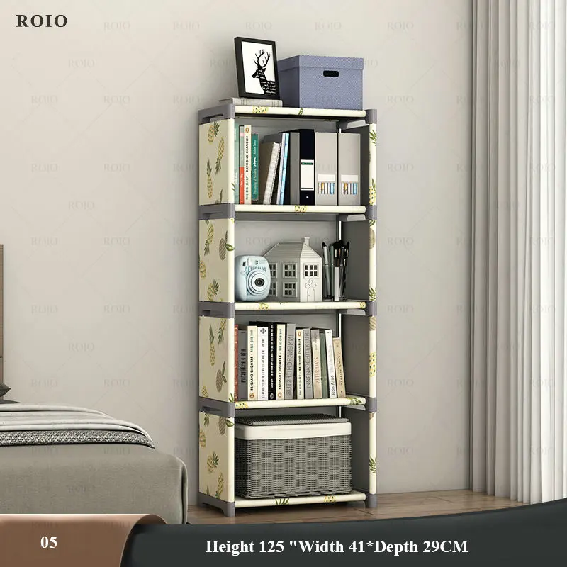 Etagère de rangement modulable en métal et textilène
