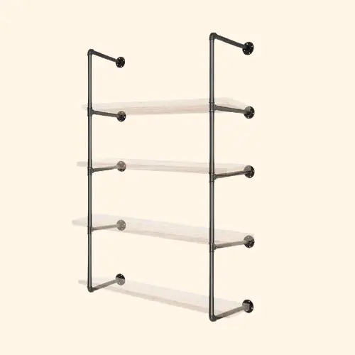 Etagère murale industrielle bois et métal ESHELVE