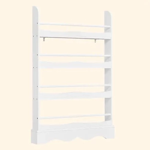 Etagère bibliothèque en bois blanc à poser pour chambre d'enfant