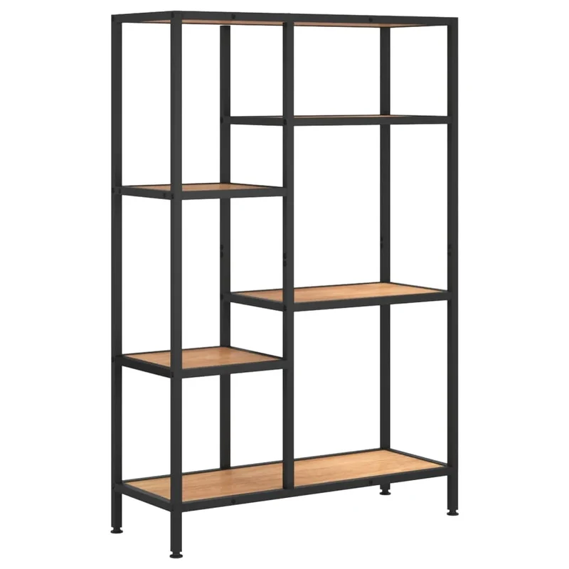 Etagère sur pieds métal et bois 80x30x120 cm