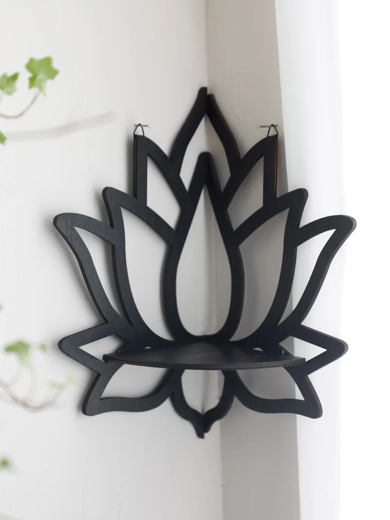 Etagère murale d'angle LOTUS