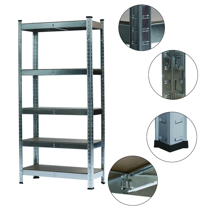 Etagere modulable métallique de rangement 5 niveaux