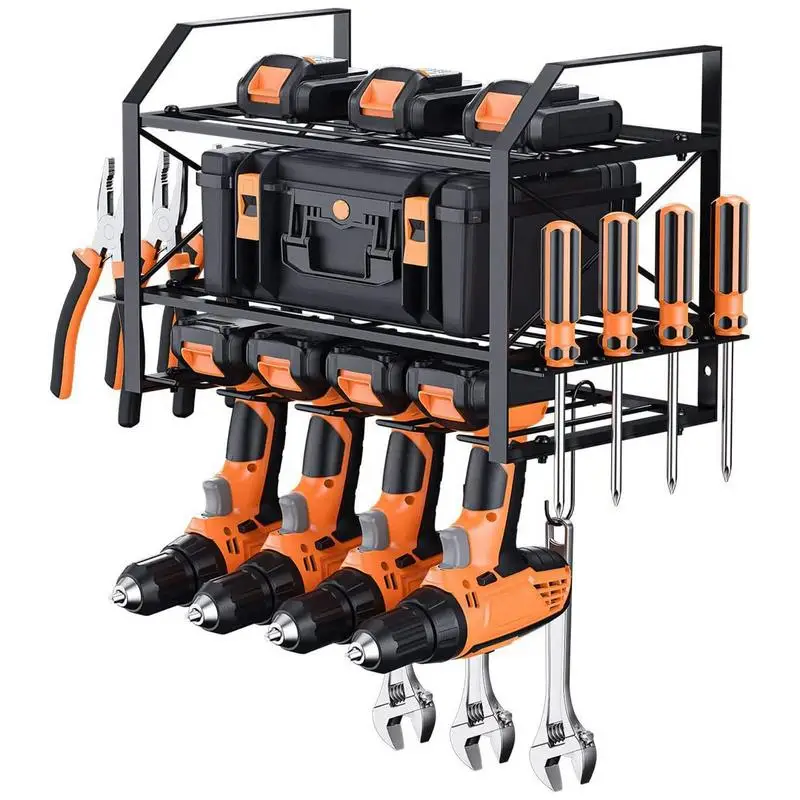 Etagère murale garage en métal rangement outils