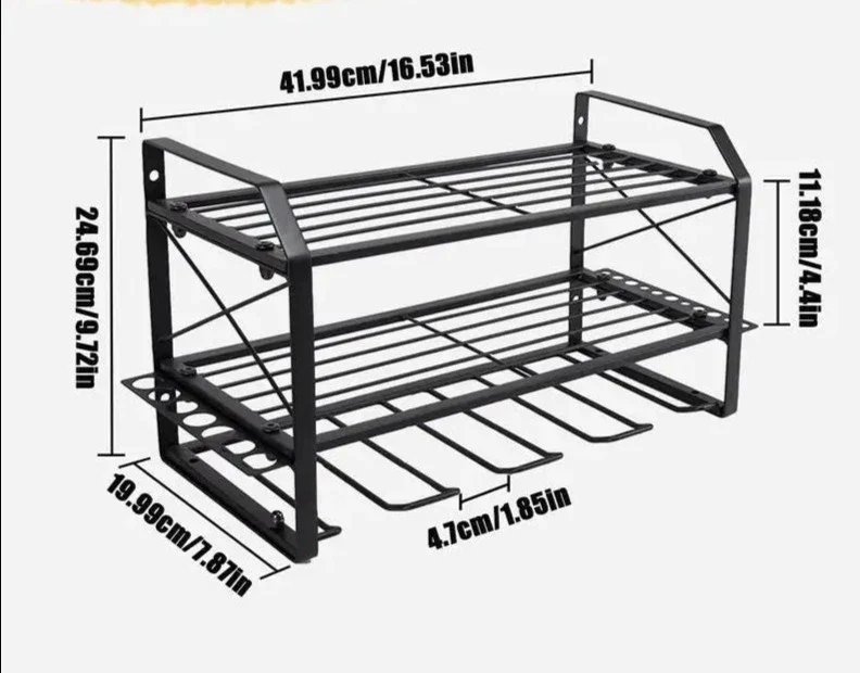 Etagère murale garage en métal rangement outils
