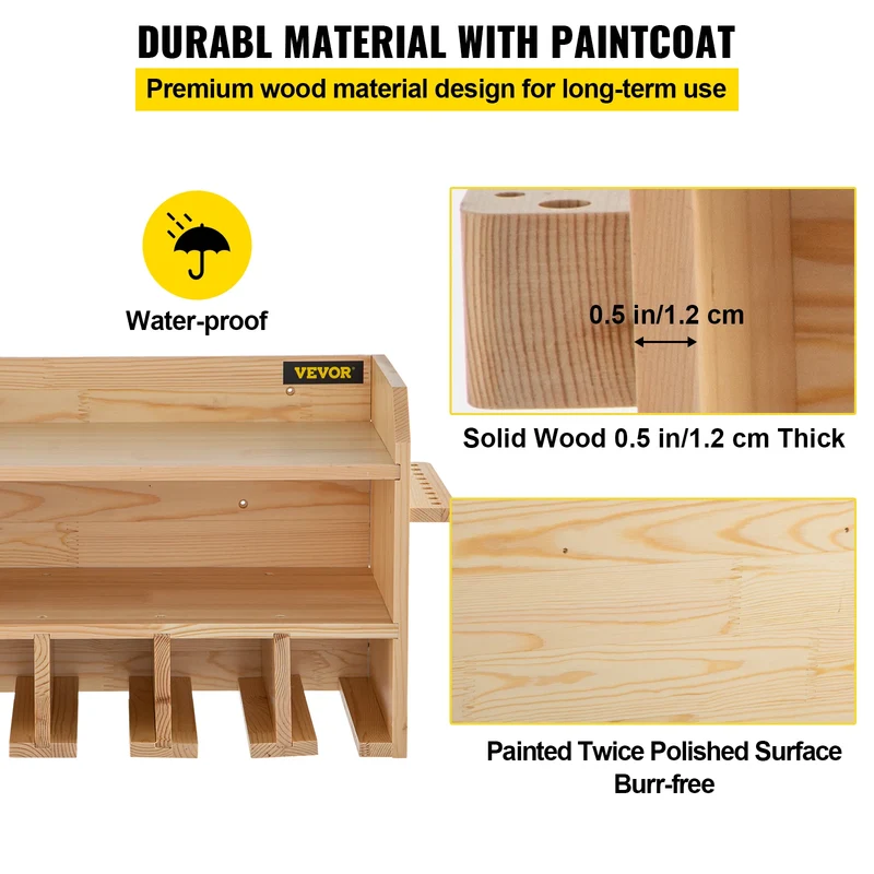 Etagère murale garage en bois rangement outils