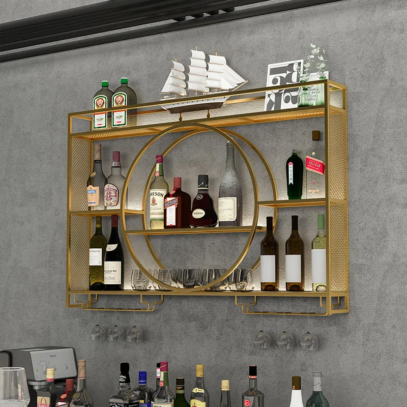 Etagère à vin murale design métallique