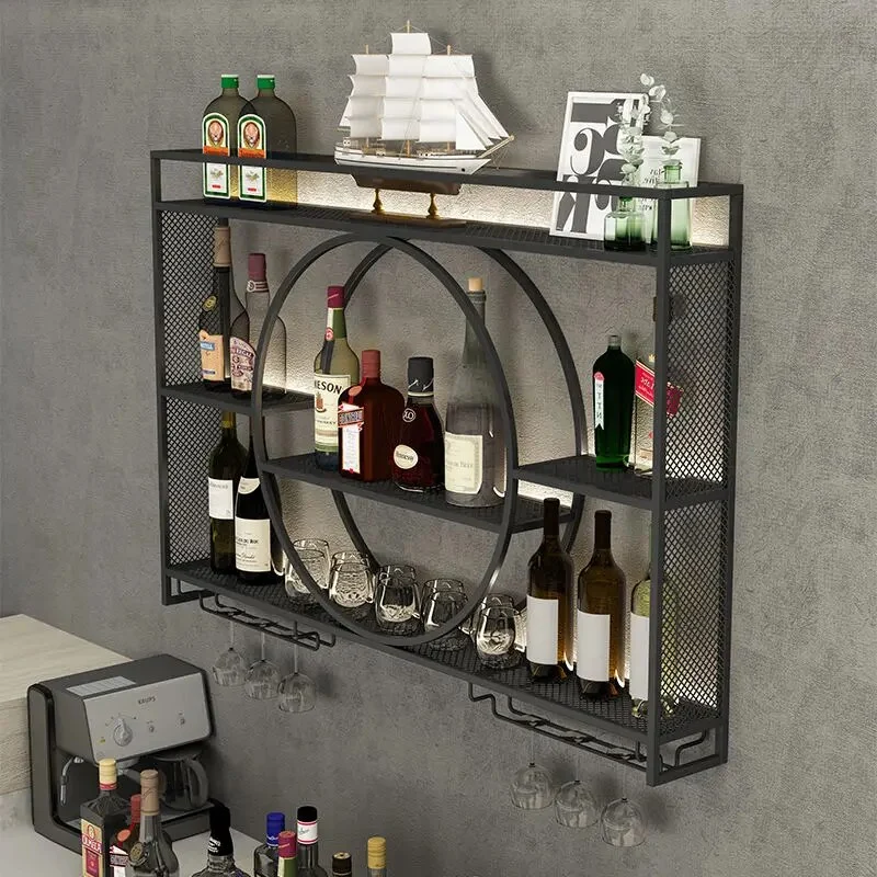 Etagère à vin murale design métallique