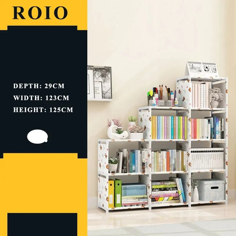 Etagère modulable chambre enfant métal et tissu