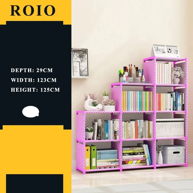 Etagère modulable chambre enfant métal et tissu